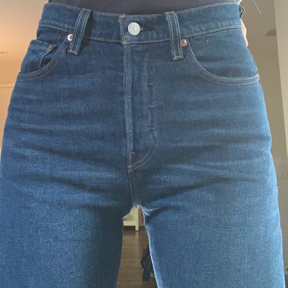 NWOT TAGS LEVI 501 JEANS DARK WASH